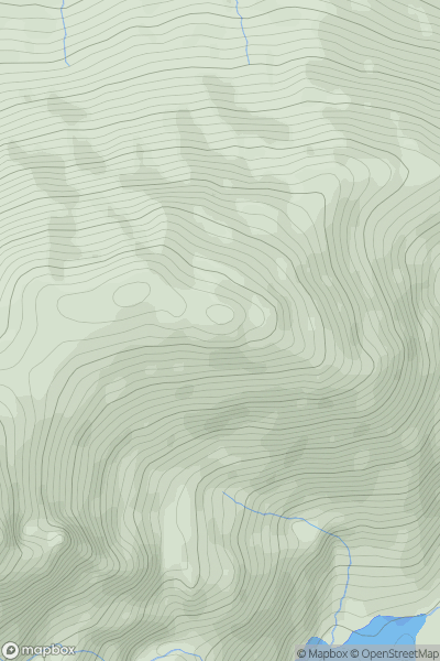 Thumbnail image for Knockbrinnea East Top (Cnoc Broinne (mullach thoir)) showing contour plot for surrounding peak