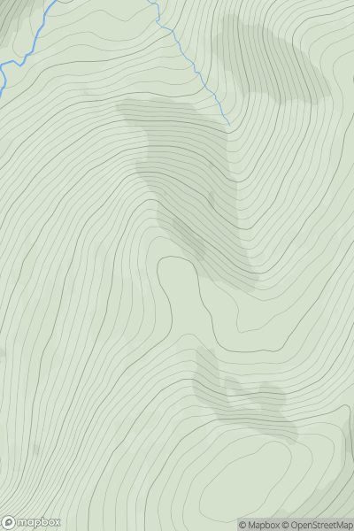 Thumbnail image for Baurtregaum NW Top showing contour plot for surrounding peak