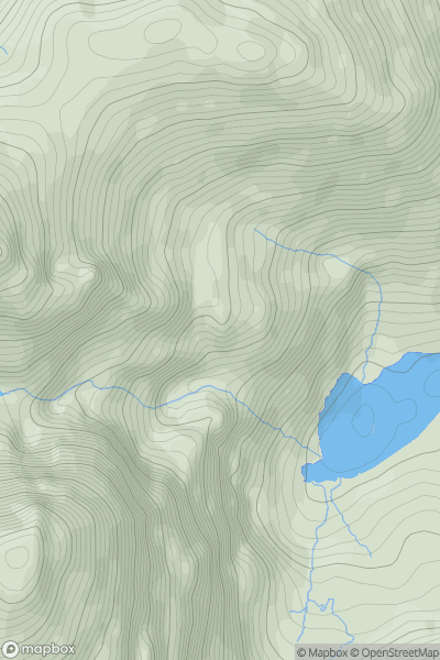 Thumbnail image for Hag's Tooth (Stumpa an tSaimh) showing contour plot for surrounding peak