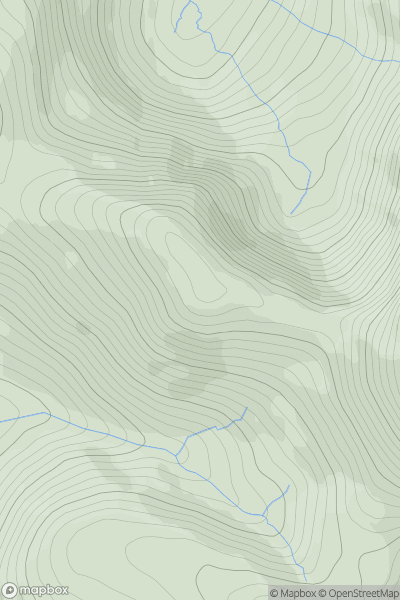 Thumbnail image for Slieve Corragh (Sliabh Corrach) showing contour plot for surrounding peak