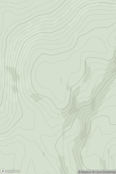 Thumbnail image for Ard na gCaor (mullach thiar theas) (Ardnageer SW Top) showing contour plot for surrounding peak
