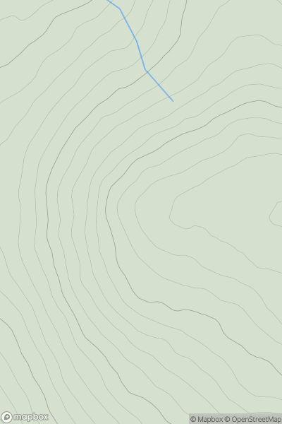 Thumbnail image for Slievenanee (boundary) showing contour plot for surrounding peak