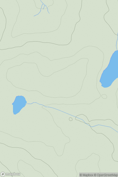 Thumbnail image for Slieve Beagh East Top showing contour plot for surrounding peak