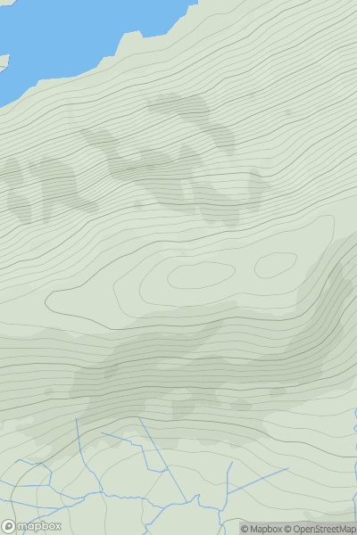 Thumbnail image for Crossderry (Crosdoiri) showing contour plot for surrounding peak