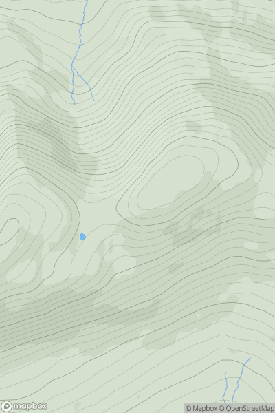 Thumbnail image for Teevenacroaghy (Taobh na Cruaiche) (Croagh Patrick East Top) showing contour plot for surrounding peak