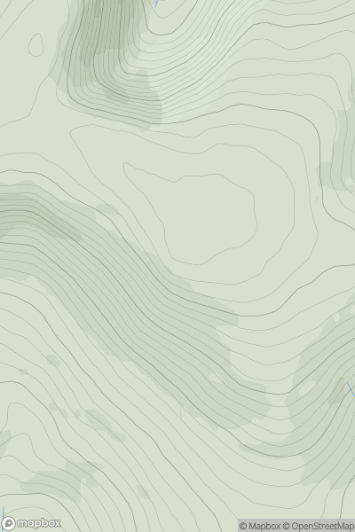 Thumbnail image for Mweelin (Maoileann) showing contour plot for surrounding peak