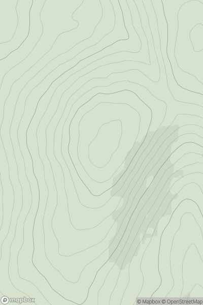 Thumbnail image for Meenard Mtn W Top showing contour plot for surrounding peak