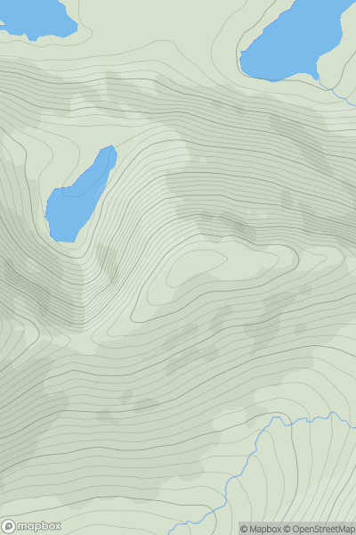 Thumbnail image for An Bhinn Dubh showing contour plot for surrounding peak