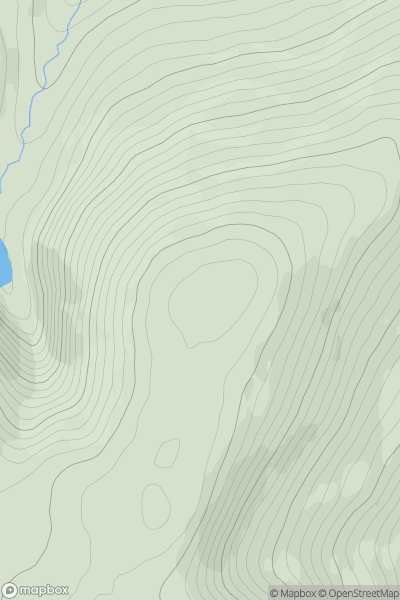 Thumbnail image for Curracahill showing contour plot for surrounding peak