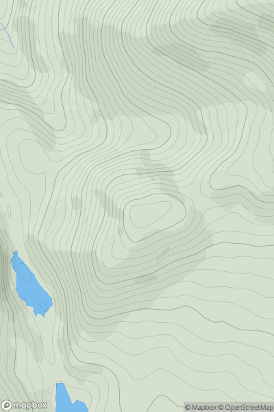 Thumbnail image for Crohane SW Top showing contour plot for surrounding peak