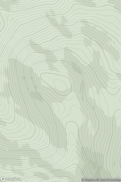 Thumbnail image for Binn Bhan (Benbaun) (Maolan) showing contour plot for surrounding peak