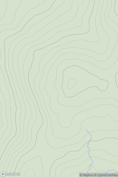 Thumbnail image for Cullaghacro (Coileach an Chro) showing contour plot for surrounding peak