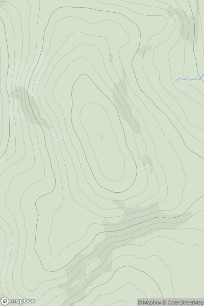 Thumbnail image for Carnavaddy (Carn an Mhadaidh) showing contour plot for surrounding peak