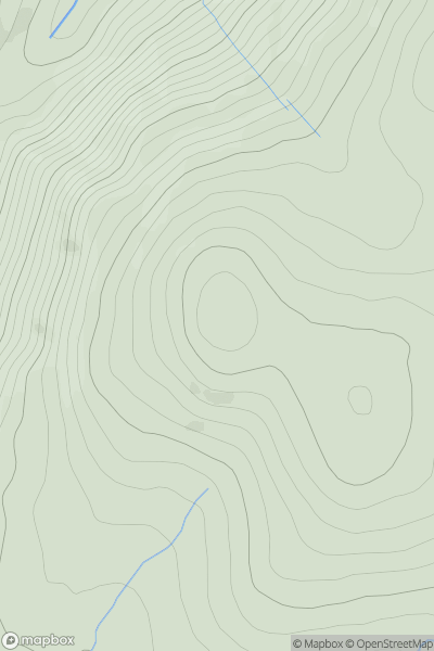 Thumbnail image for Tievedockaragh (Taobh Docrach) showing contour plot for surrounding peak