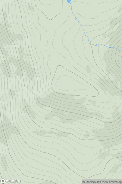 Thumbnail image for Coomhola Mountain (Sliabh Chom Sheola) showing contour plot for surrounding peak