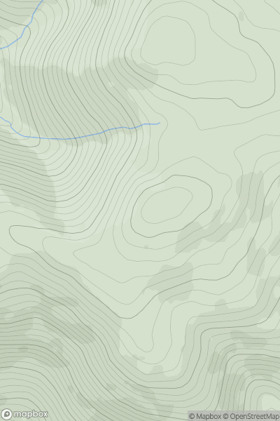 Thumbnail image for Slievemeen (Sliabh Min) showing contour plot for surrounding peak