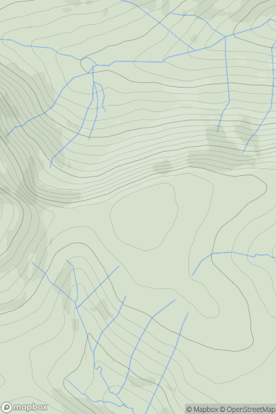 Thumbnail image for Gwaun Lydan showing contour plot for surrounding peak