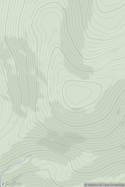 Thumbnail image for Farraniaragh Mountain (An Leis) (Cnoc an Fhearainn Iarthaigh) showing contour plot for surrounding peak