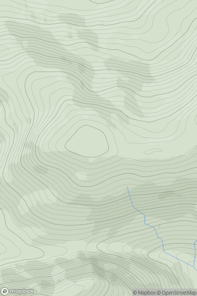 Thumbnail image for Knockaunanattin W Top showing contour plot for surrounding peak