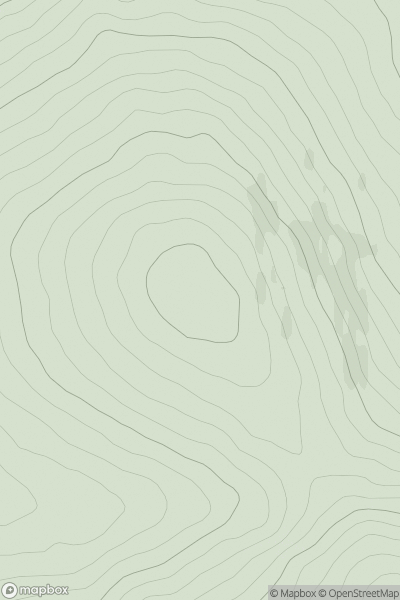 Thumbnail image for Mullaghbane (Mullach Ban) showing contour plot for surrounding peak