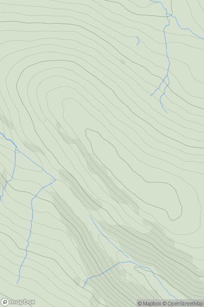 Thumbnail image for Tibradden Mountain (Sliabh Thigh Brodain) showing contour plot for surrounding peak