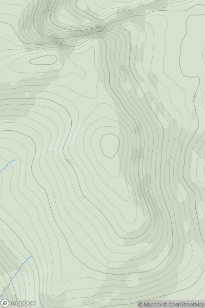 Thumbnail image for Lack Mountain (Sliabh na Lice) showing contour plot for surrounding peak