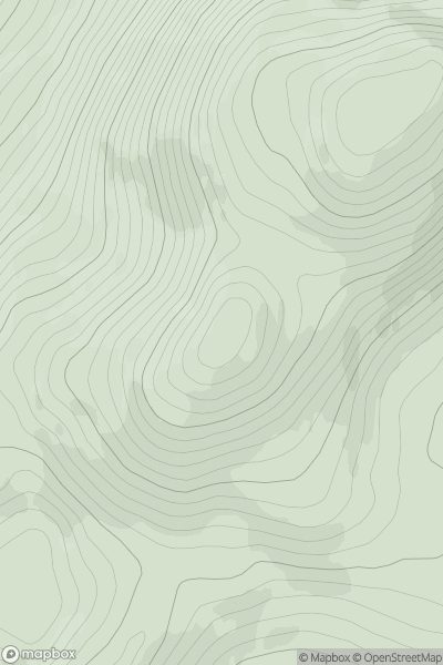 Thumbnail image for Crockmain (Cnoc Meain) showing contour plot for surrounding peak