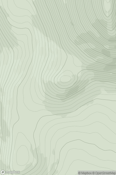 Thumbnail image for Wee Binnian (Broinn Bhinneain) showing contour plot for surrounding peak