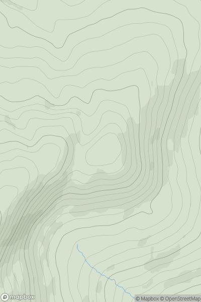 Thumbnail image for Craigagh Hill (Creigeach) showing contour plot for surrounding peak