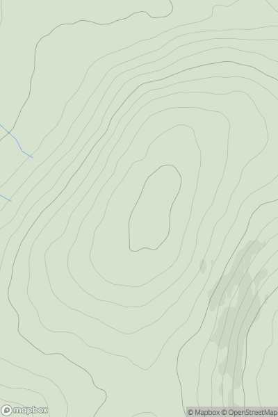 Thumbnail image for Skerry Hill (Cnoc na Sceire) showing contour plot for surrounding peak