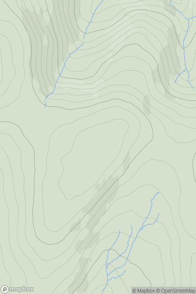 Thumbnail image for Stac Rhos showing contour plot for surrounding peak