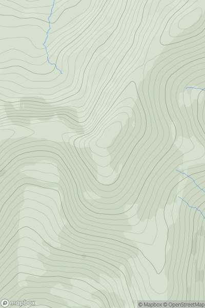 Thumbnail image for Cnoc na Steige (Staigue Top) showing contour plot for surrounding peak