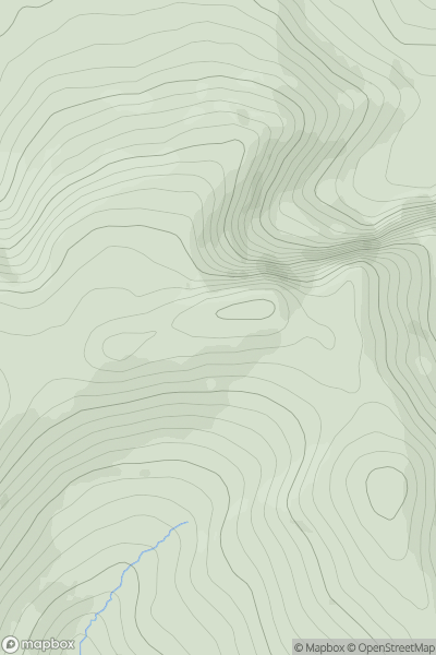 Thumbnail image for Knockbrack (An Cnoc Breac) showing contour plot for surrounding peak