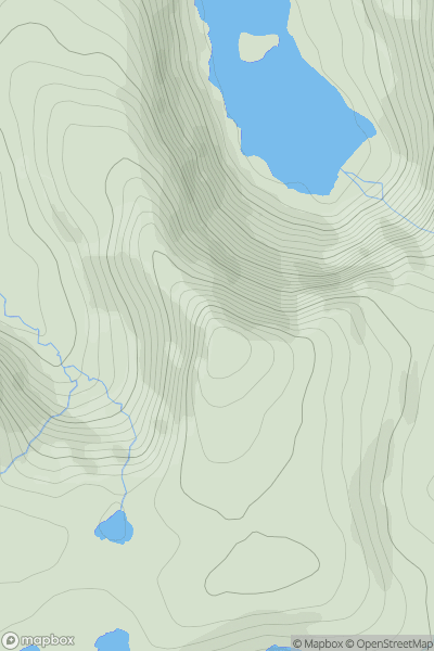 Thumbnail image for An Starraicin (Slievenalecka) showing contour plot for surrounding peak