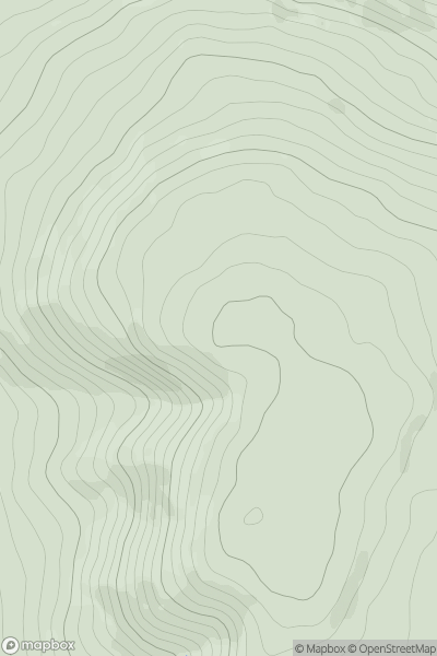 Thumbnail image for Benduff (An Bhinn Dubh) showing contour plot for surrounding peak