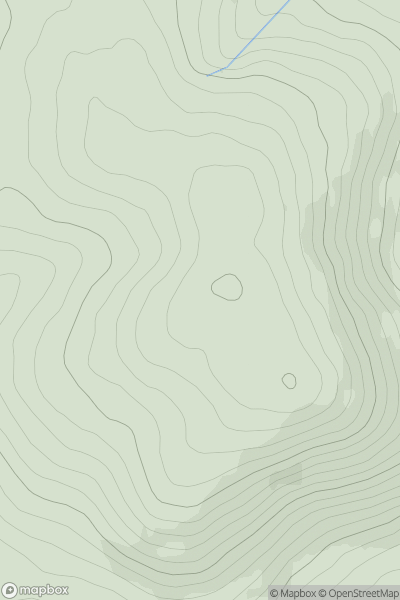 Thumbnail image for Knockfune (An Cnoc Fionn) showing contour plot for surrounding peak