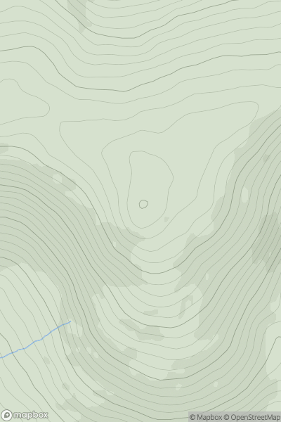 Thumbnail image for Maughanaclea Hills W Top showing contour plot for surrounding peak