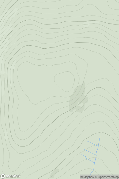 Thumbnail image for Milk Hill (Cnoc an Bhainne) showing contour plot for surrounding peak