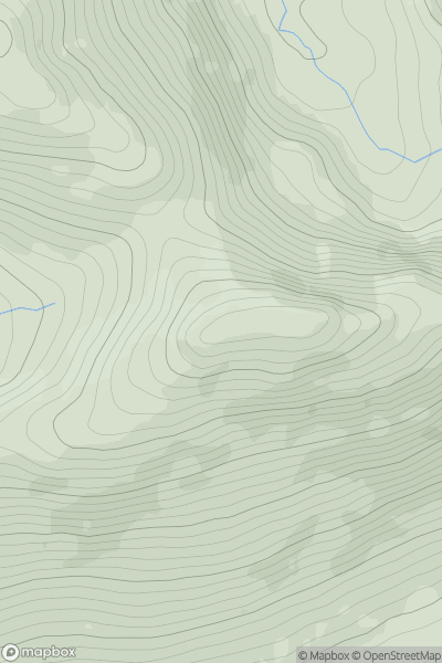 Thumbnail image for Beann Dhearg (Beendarrig) showing contour plot for surrounding peak