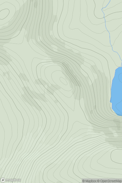 Thumbnail image for Coomclogherane Top (Com Clocharain) showing contour plot for surrounding peak