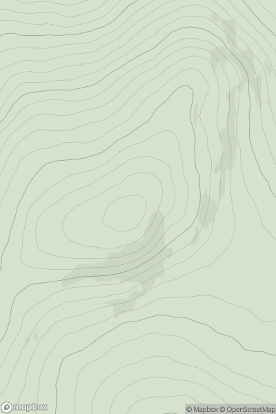 Thumbnail image for Slieveanard NE Top (Sliabh an Aird NE Top) showing contour plot for surrounding peak