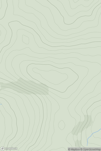 Thumbnail image for Moel yr Henfaes (Pen Bwlch Llandrillo Top) showing contour plot for surrounding peak