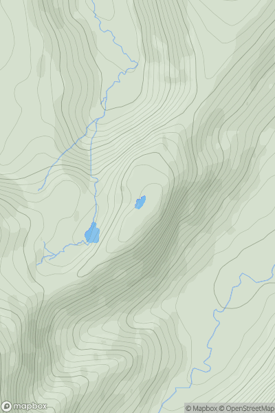 Thumbnail image for Coomnalack Top showing contour plot for surrounding peak