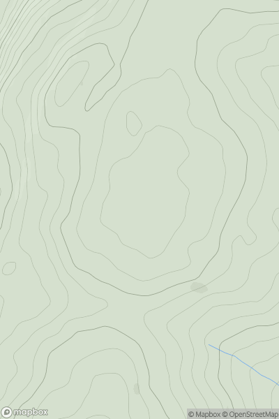 Thumbnail image for Sleamaine (Sliabh Meain) showing contour plot for surrounding peak