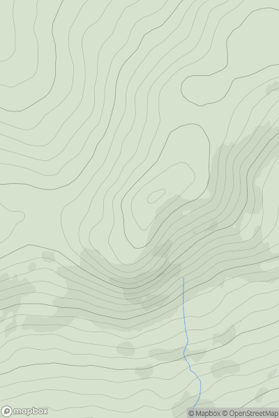 Thumbnail image for Cloghmeen Hill showing contour plot for surrounding peak