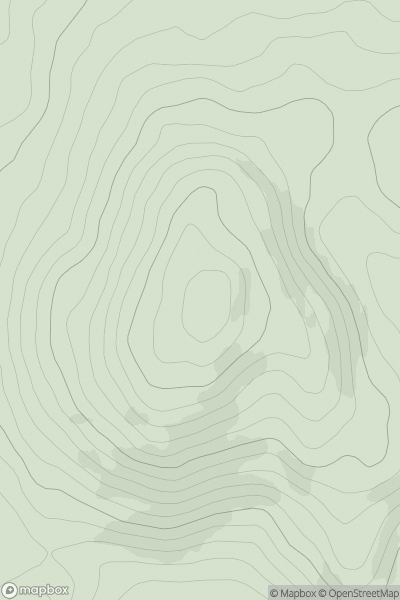 Thumbnail image for Cratlieve (Legananny Mountain) (Crotshliabh) showing contour plot for surrounding peak