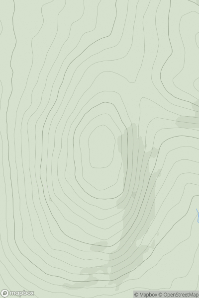 Thumbnail image for Knocknasheega (Cnoc na Sige) showing contour plot for surrounding peak