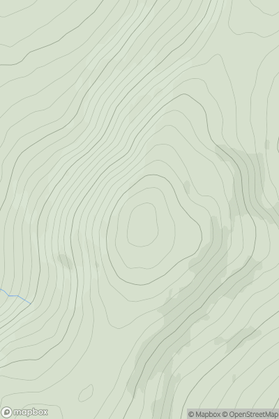 Thumbnail image for Moneyteige North showing contour plot for surrounding peak