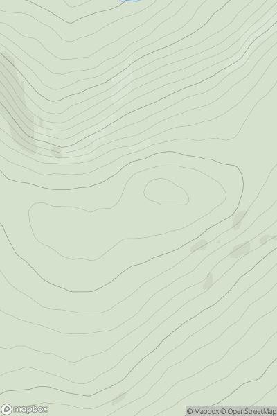 Thumbnail image for Laghtnafrankee SW Top showing contour plot for surrounding peak
