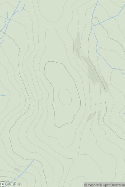 Thumbnail image for Cefn Gwyntog showing contour plot for surrounding peak